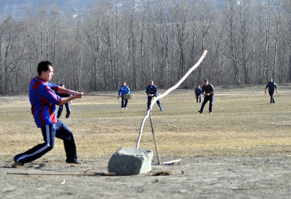 Partita di tzan, gioco tradizionale della Valle d'Aosta