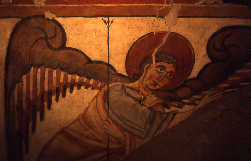 Gli affreschi romanici nel sottotetto della cattedrale di Aosta